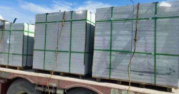 邢台 芝麻白花岗岩地铺石装车日常