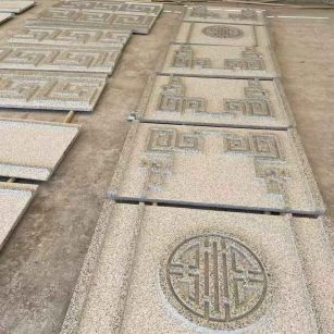 邢台 白麻花岗岩外墙立面雕刻板