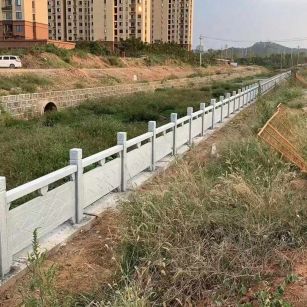 邢台 白麻河道栏杆效果展示图