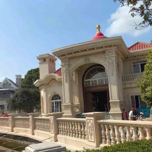 邢台 黄金麻花岗岩欧式别墅