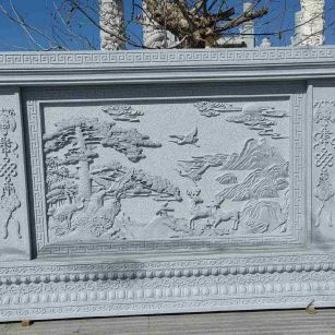 邢台 芝麻白大型照壁，屏风，影壁