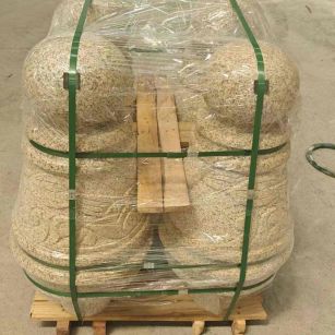 邢台 黄金麻异形定制雕花——棒棒糖挡车柱