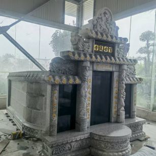 邢台 芝麻白墓碑效果展示图