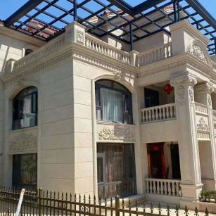 邢台 黄金麻花岗岩荔枝面别墅外墙干挂