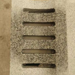 邢台 芝麻白拉丝面花岗岩U型开槽排水槽