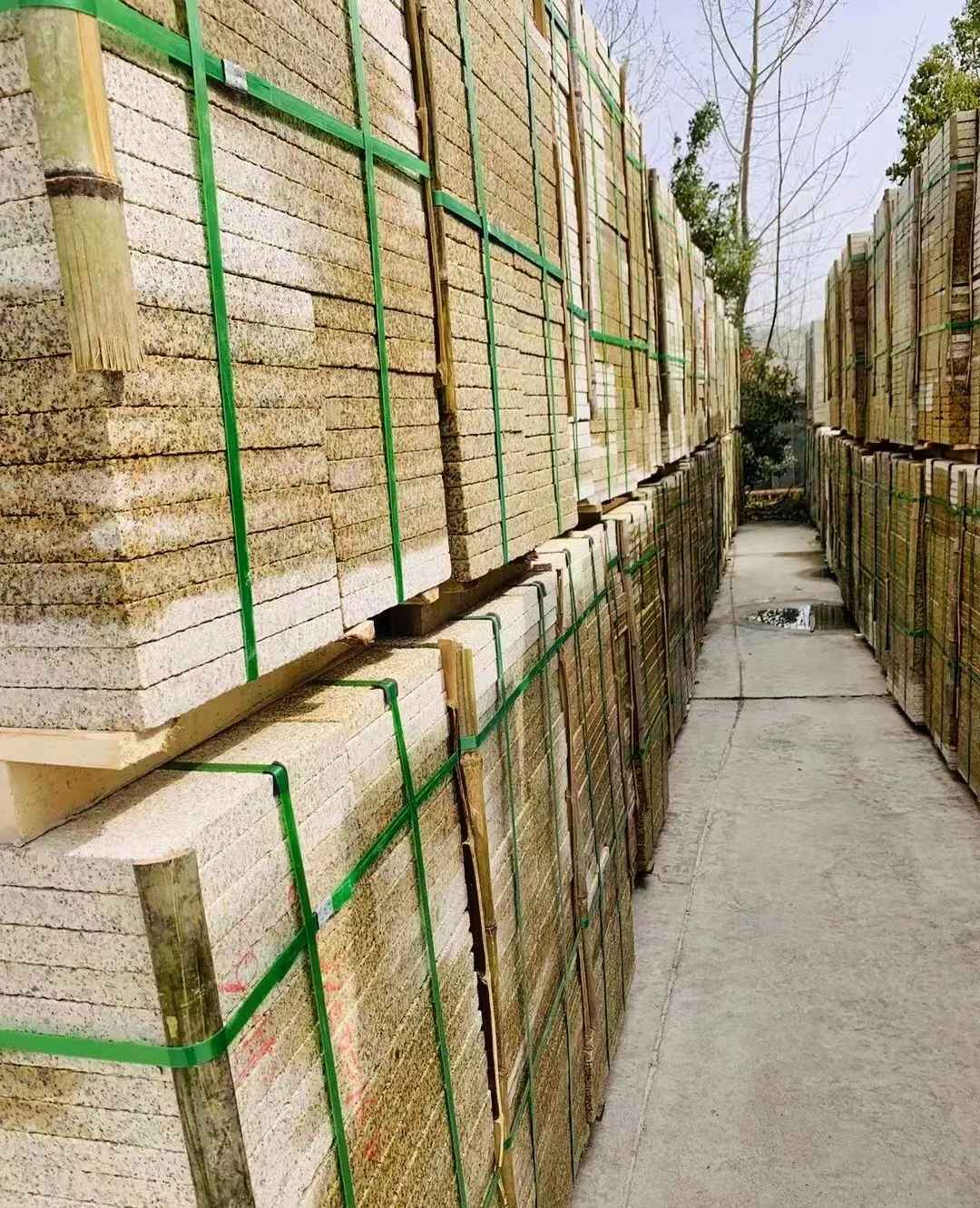 邢台 黄金麻花岗岩荔枝面地铺石