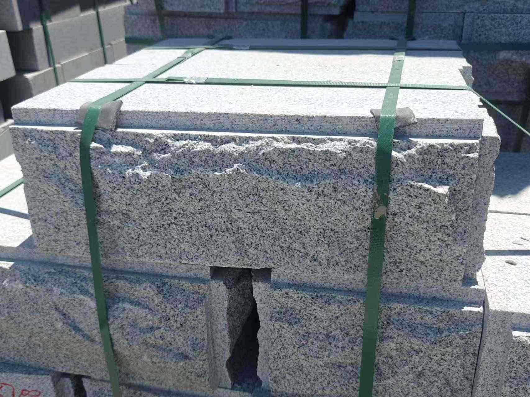 邢台 芝麻白花岗岩自然面成品