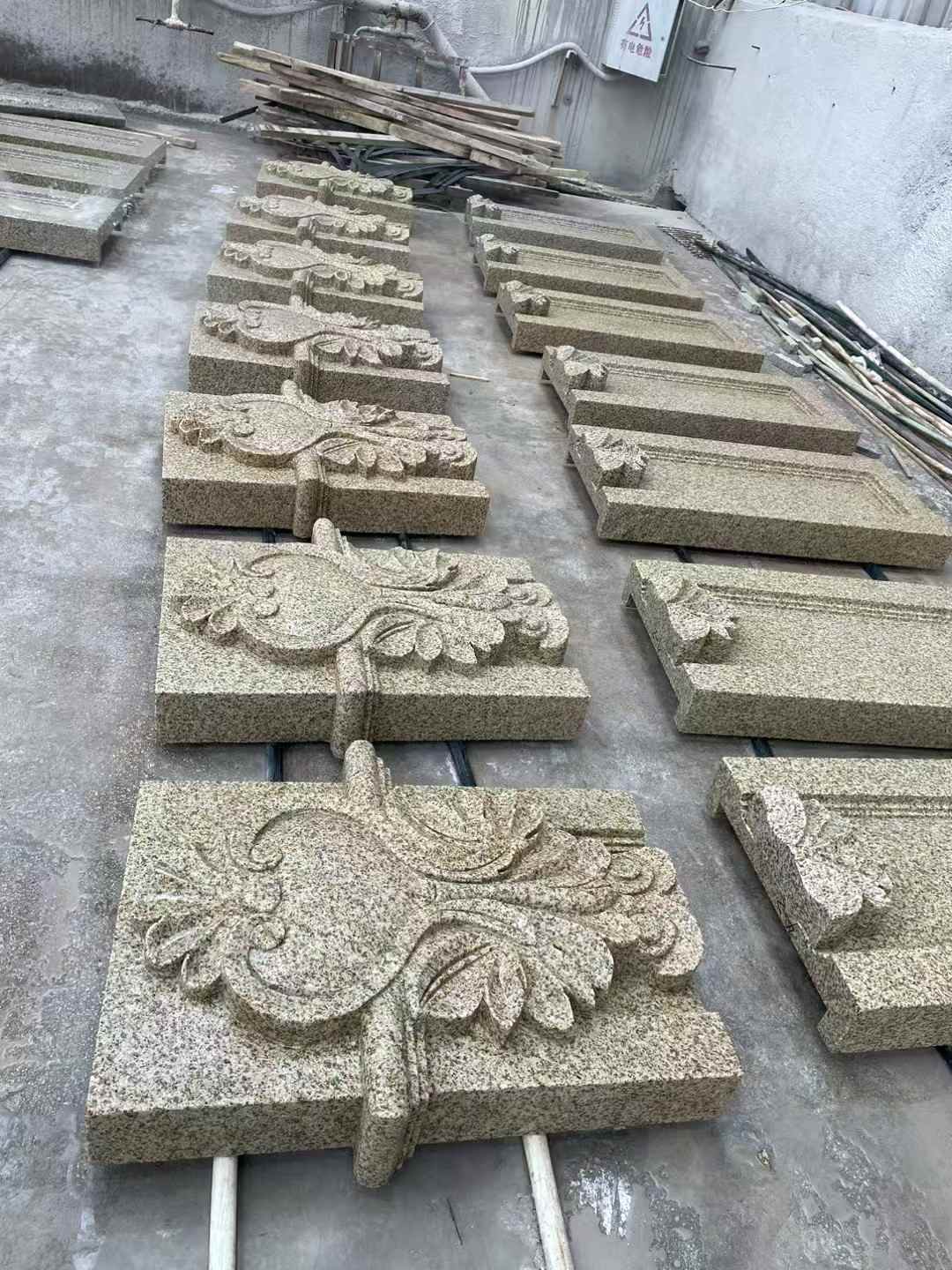 邢台 黄金麻花岗岩别墅外墙雕刻板