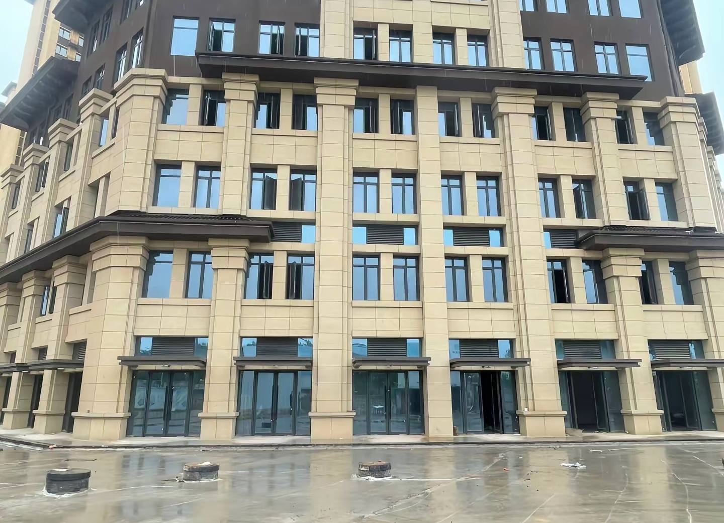 邢台 黄金麻花岗岩荔枝面小区外墙干挂