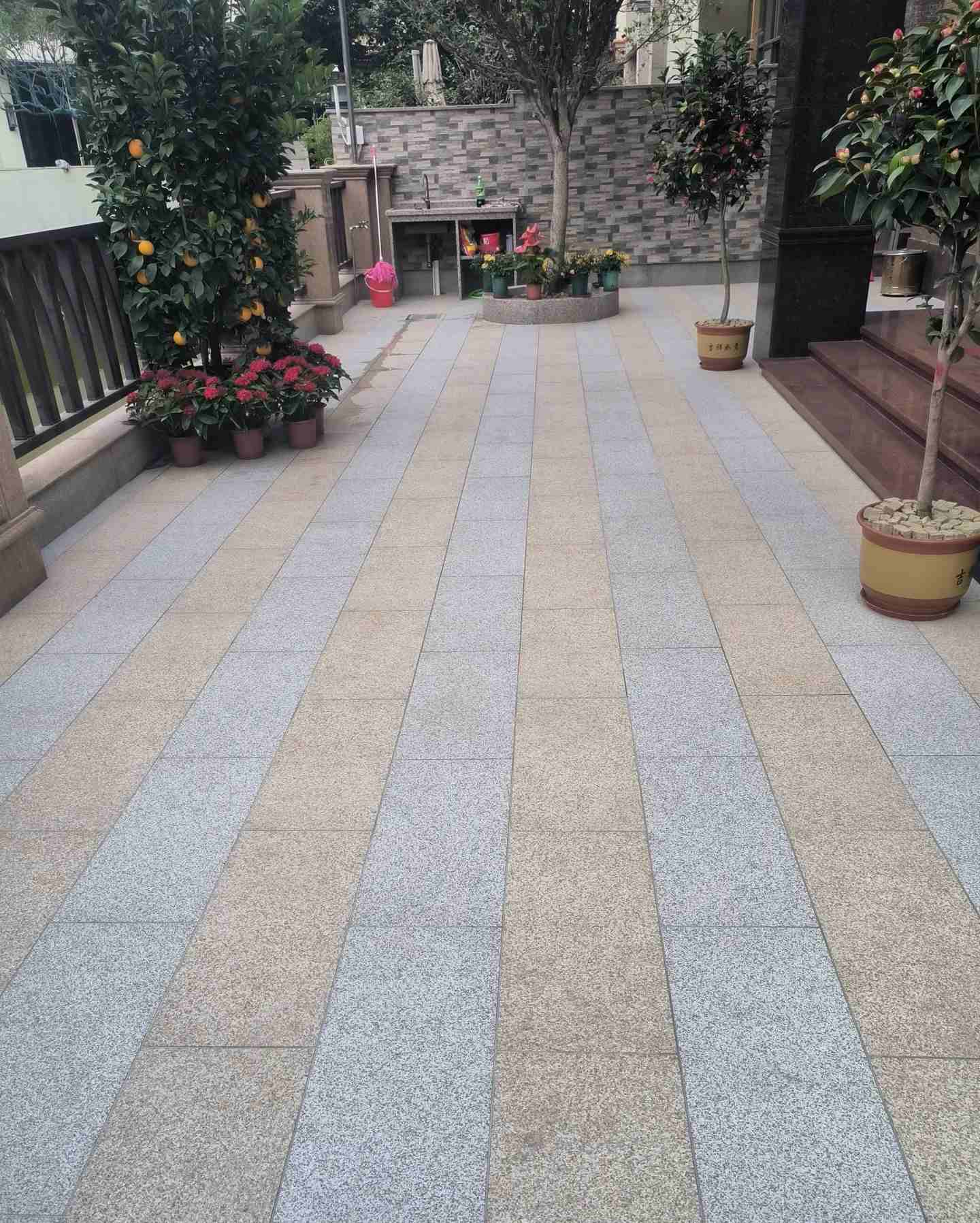 邢台 黄金麻白麻荔枝面庭院铺装展示