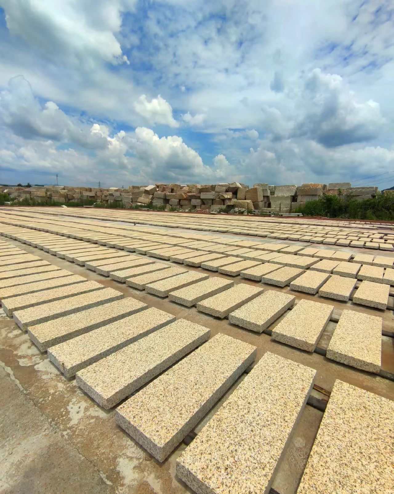 邢台 黄金麻花岗岩荔枝面地铺石防护中