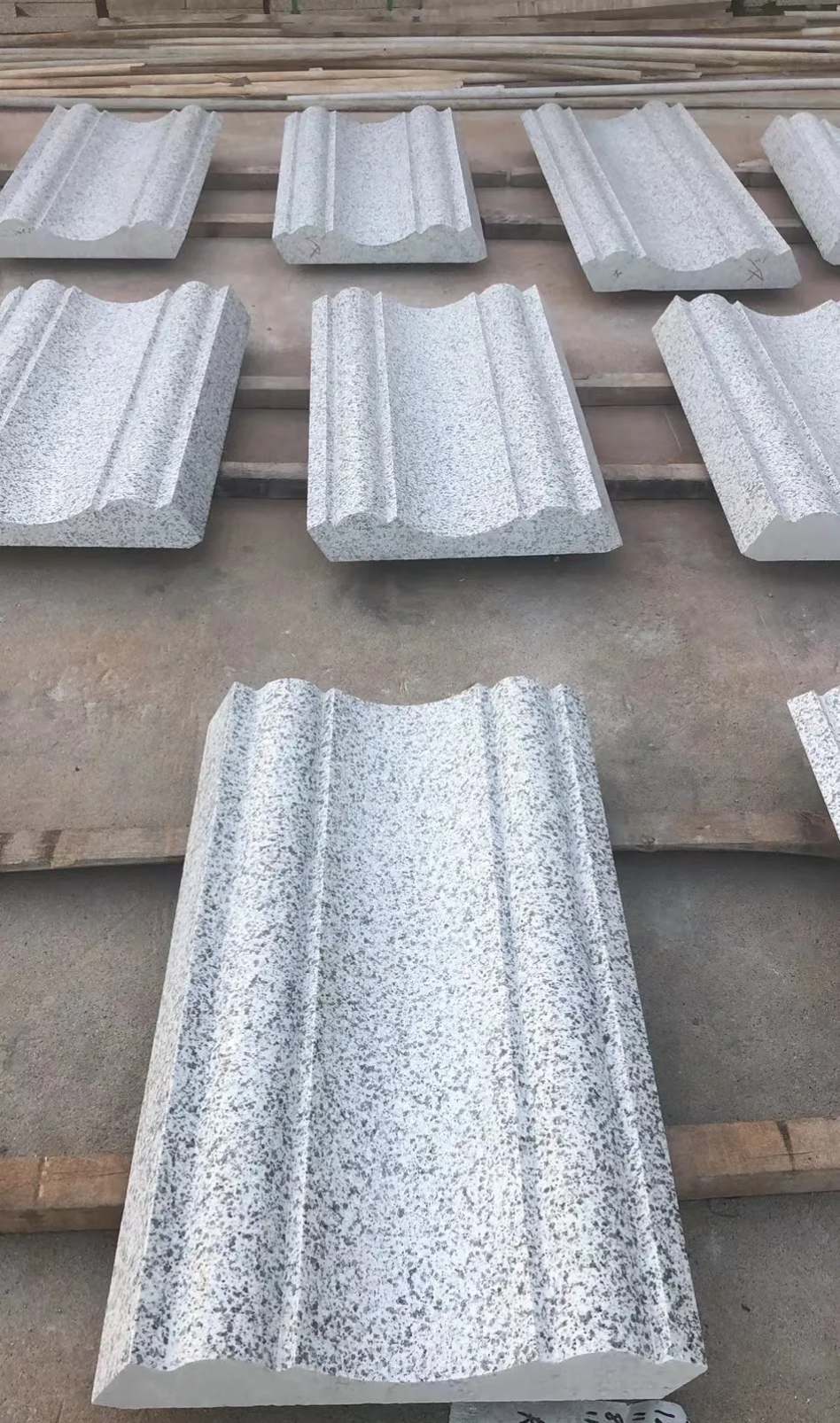 邢台 白麻花岗岩光面别墅线条