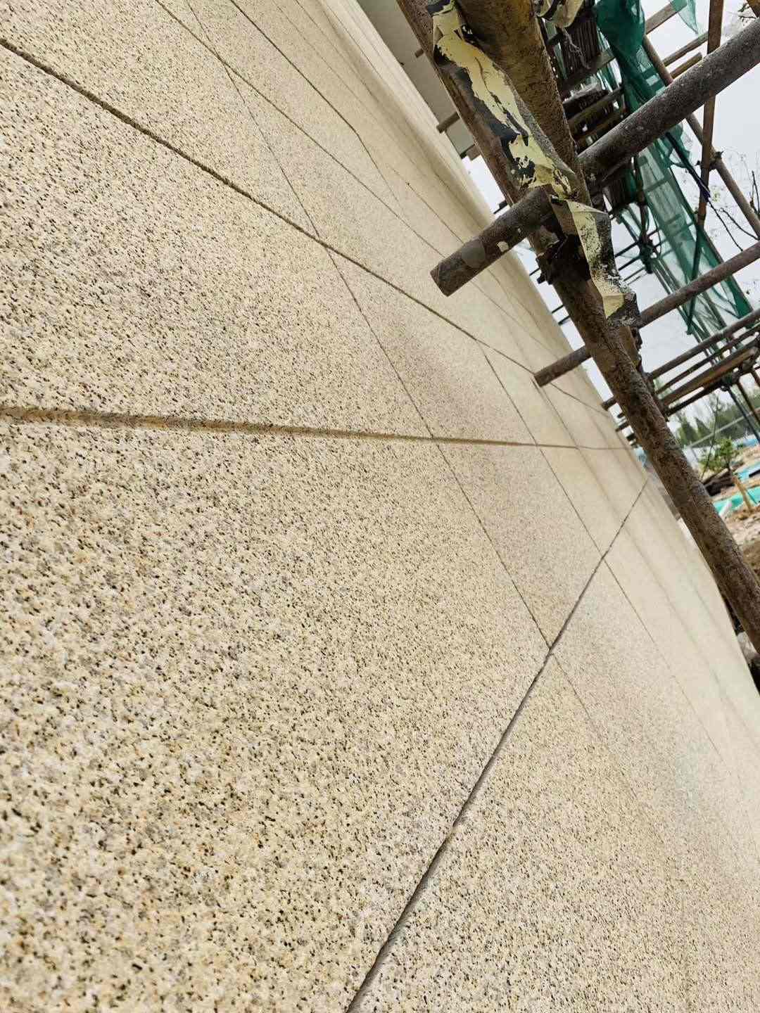 邢台 黄金麻花岗岩荔枝面外墙干挂石材效果示例