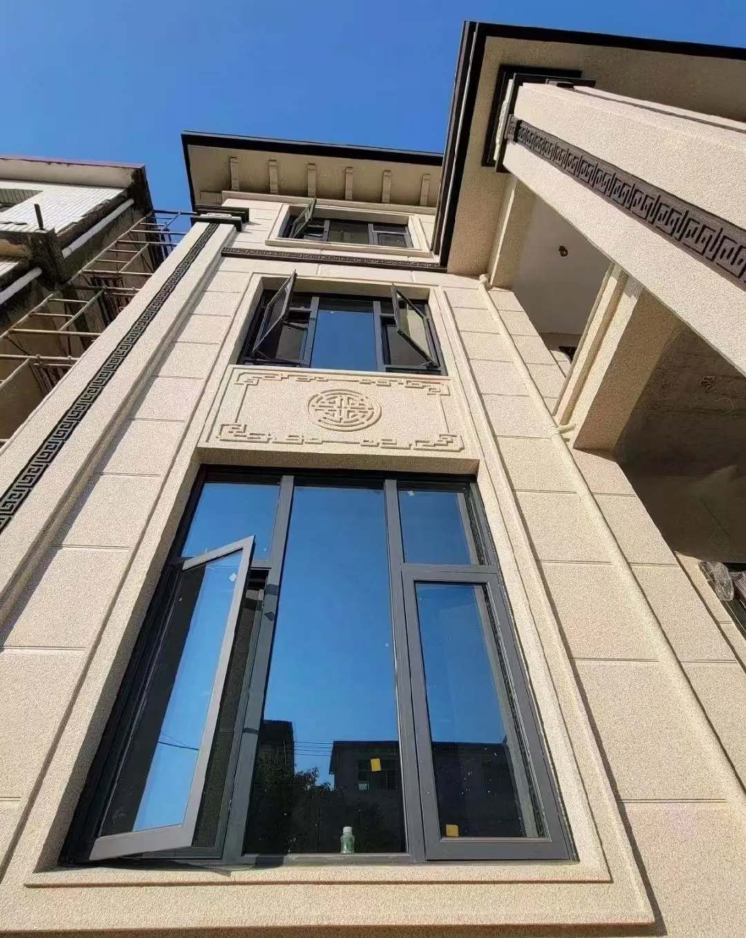 邢台 黄金麻荔枝面别墅外墙干挂效果展示