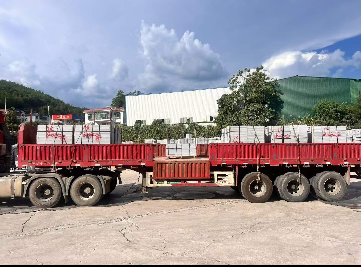 邢台 芝麻灰花岗岩地铺石出货日常